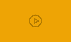 Play button icon centered on a solid orange background.