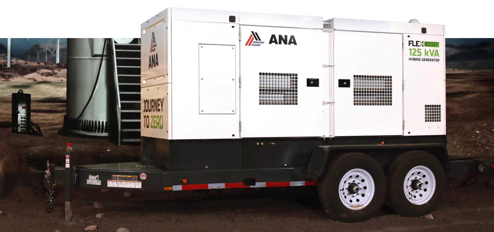 ANA FLEXBoost 125 kVA generator used in remote locations where power is needed