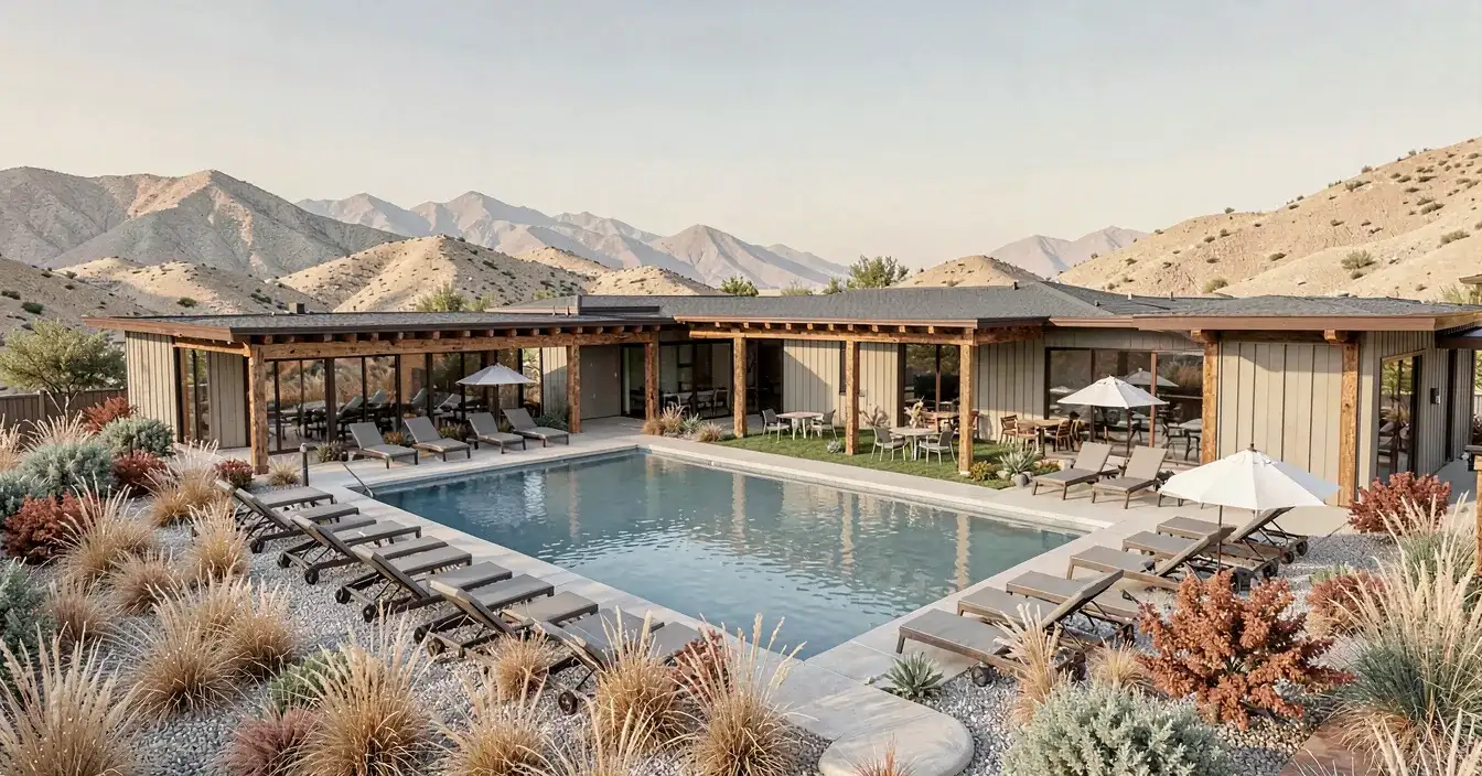 Temels homesite at golden hour