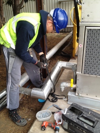 Cooling tower installation