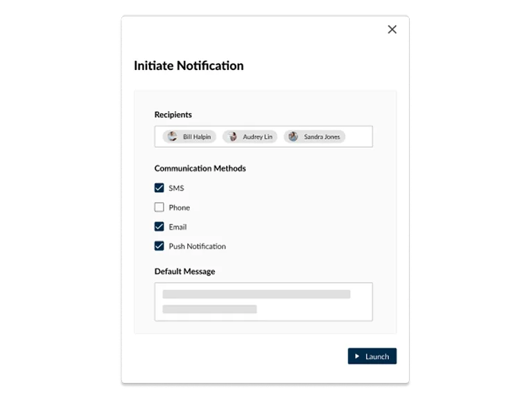 Crisis communication management software.