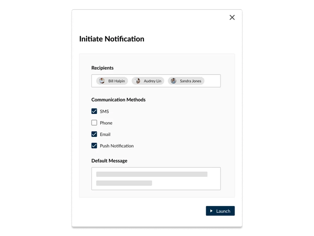 Crisis emergency mass notification software.