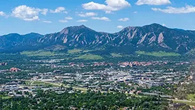 An aerial view of Colorado.