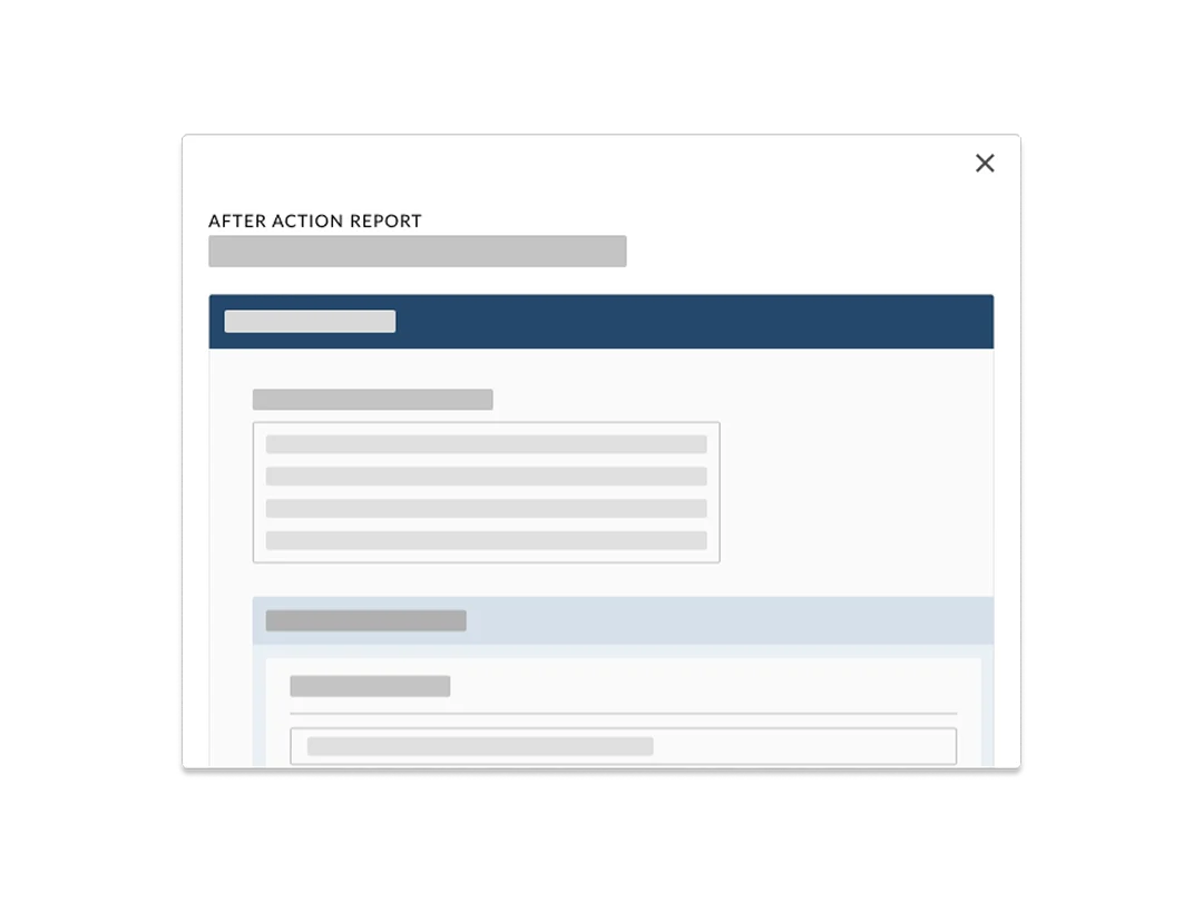 After-action reporting software for government.