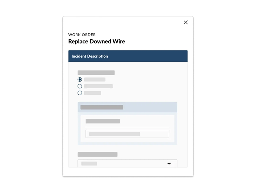 Work order management software for utilities.