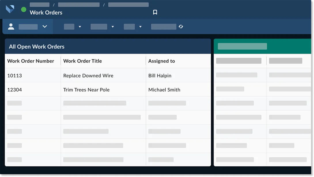 Work order management software for utilities.
