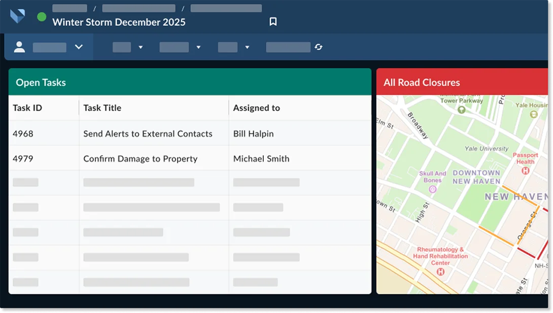 Emergency management center software for utilities.