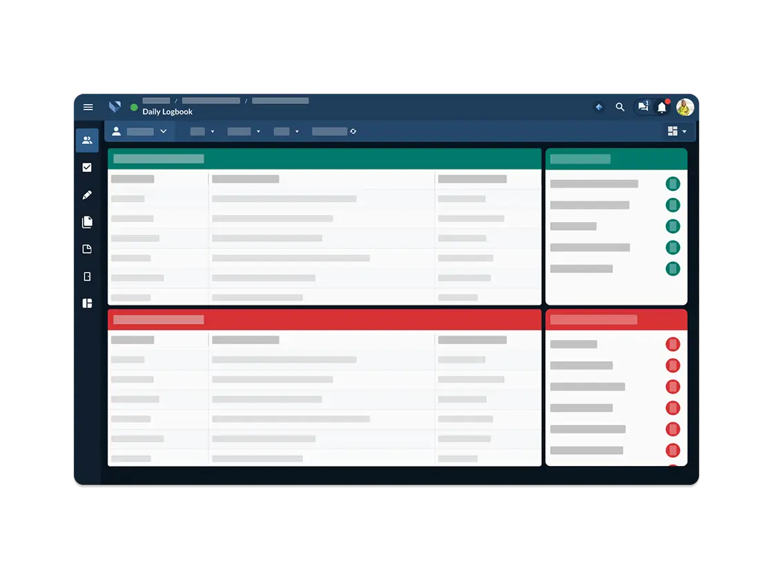 Daily logbook software for airports.