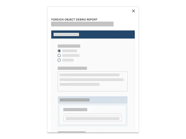 Airport FOD program management software for airports.