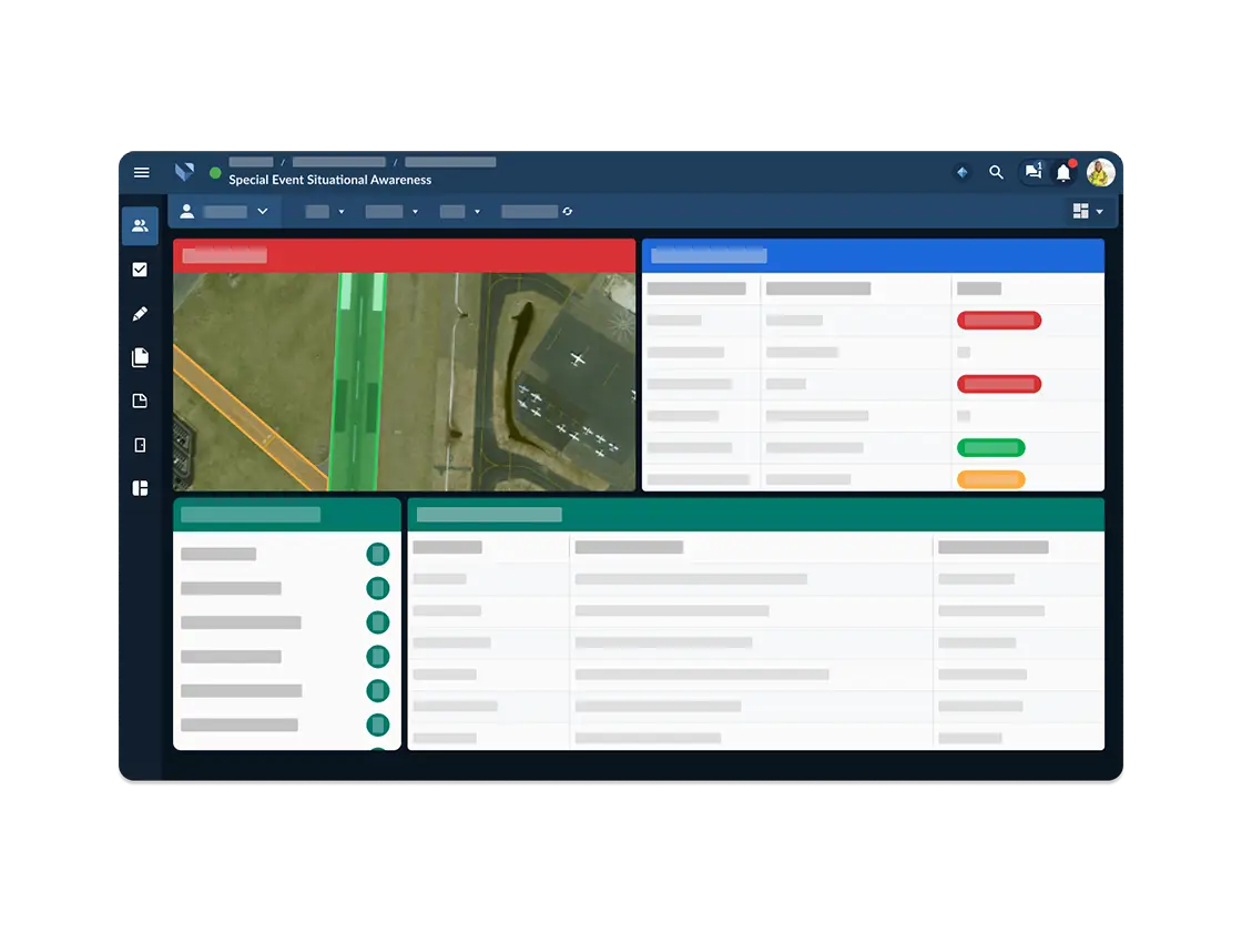 Special event management software for airports.