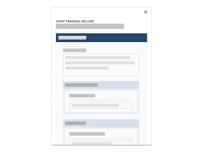 Training record management software for airports.