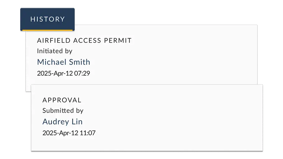Permit and badging management software for airports.
