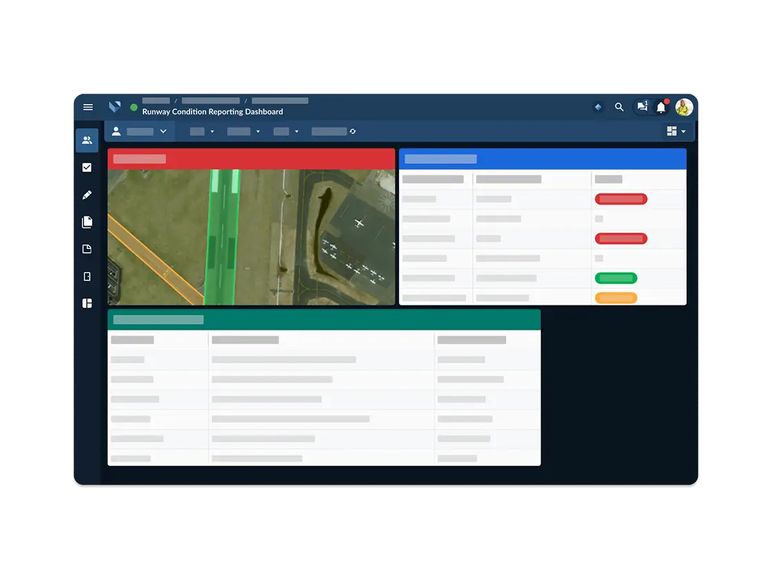 Runway condition reporting software.