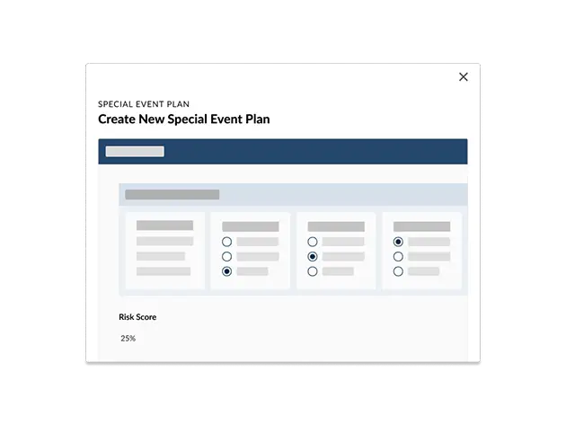 Special event management software for airports.