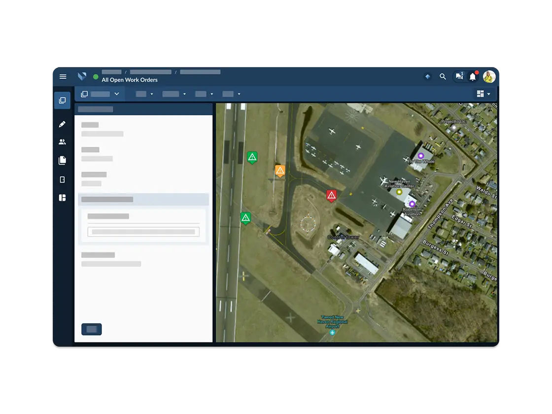 Work order management software for airports.