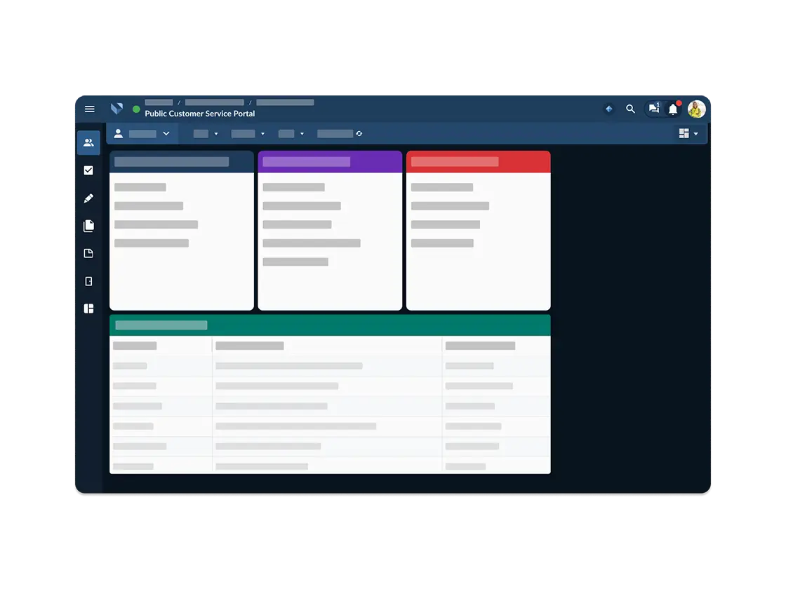 Customer service portal software for airports.