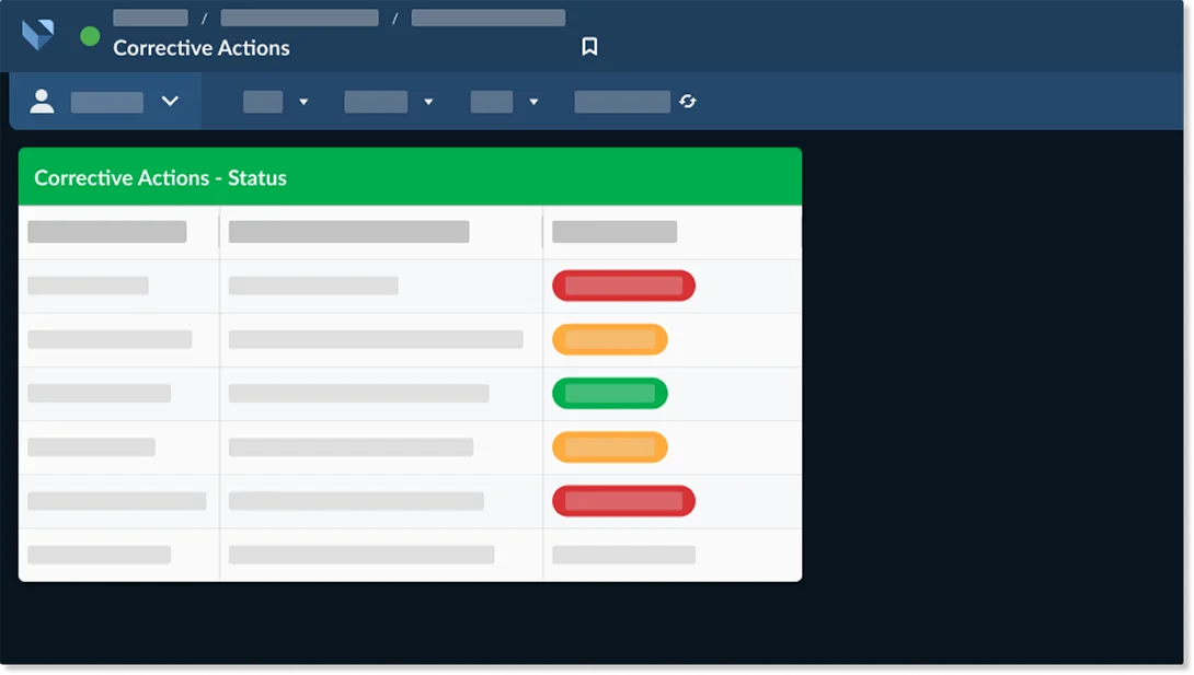 Higher education corrective actions software.