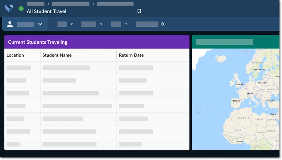 Higher education travel management software.