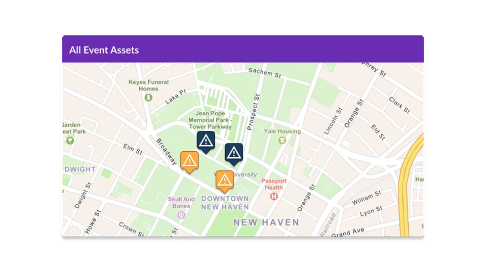 Higher education event asset management software.
