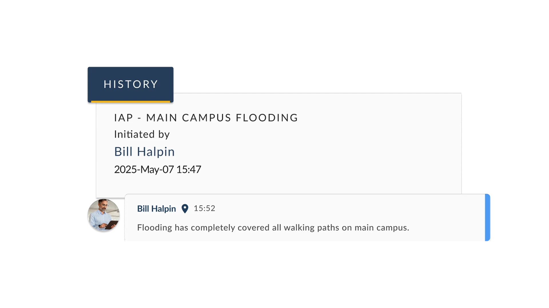 University after-action reporting software.