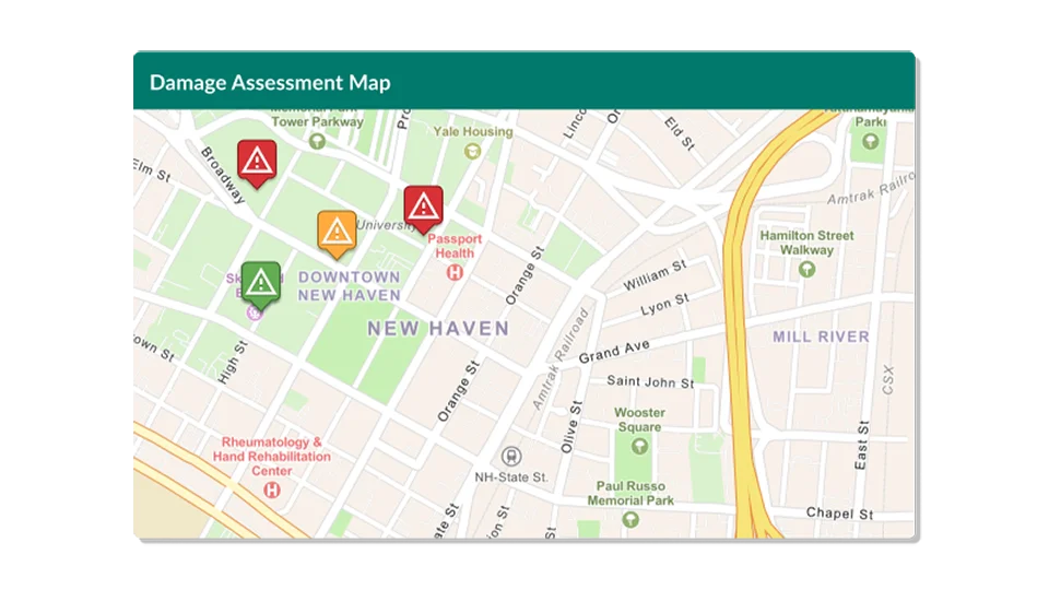 Higher education damage assessment software.