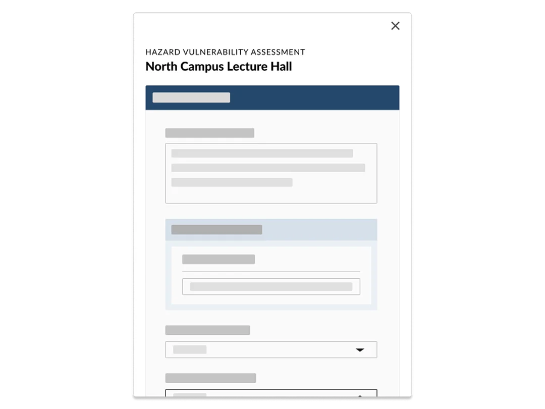 Higher education hazard vulnerability analysis software.