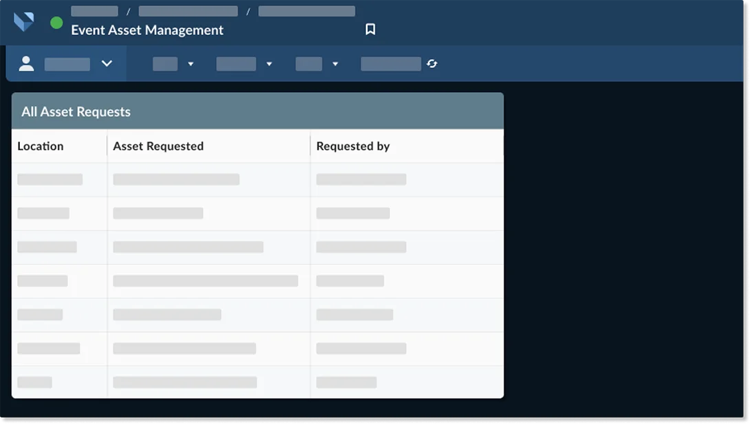 Higher education event asset management software.
