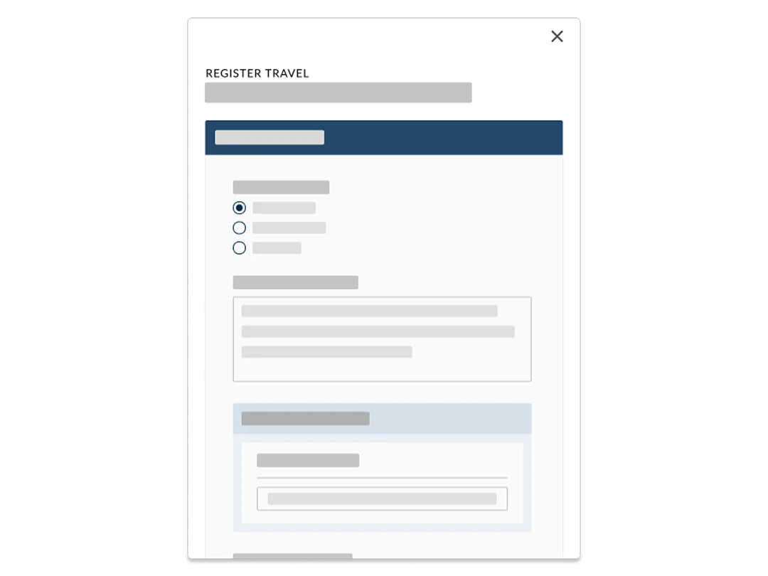 Higher education travel management software.