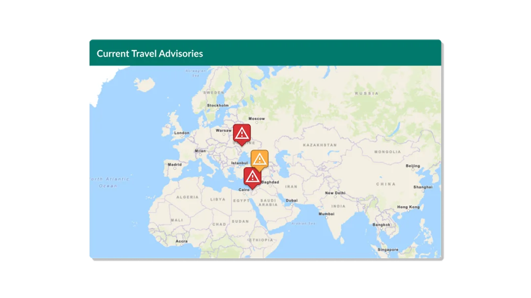 Higher education travel management software.
