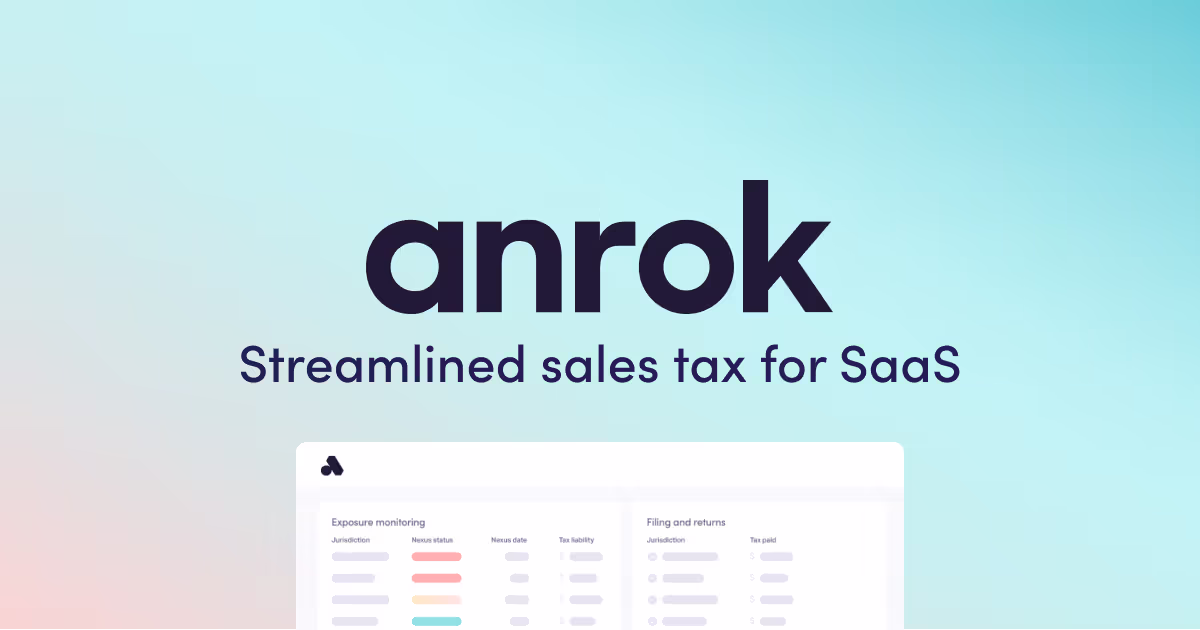Announcing Anrok’s $20 million Series A
