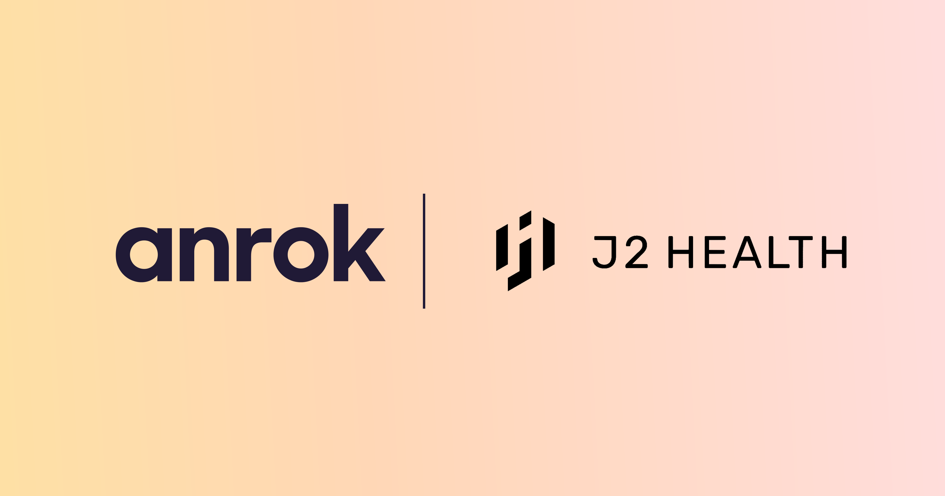 Anrok and J2 Health's company logos positioned side-by-side