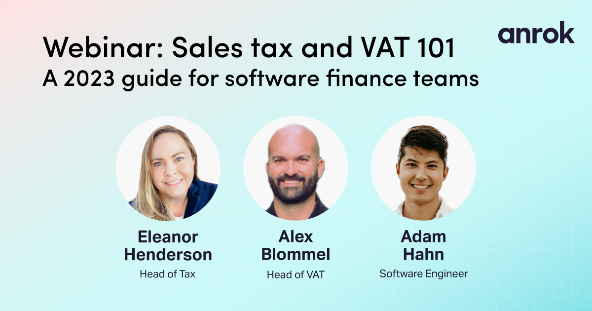 Sales tax and VAT 101: A 2025 guide for software finance teams