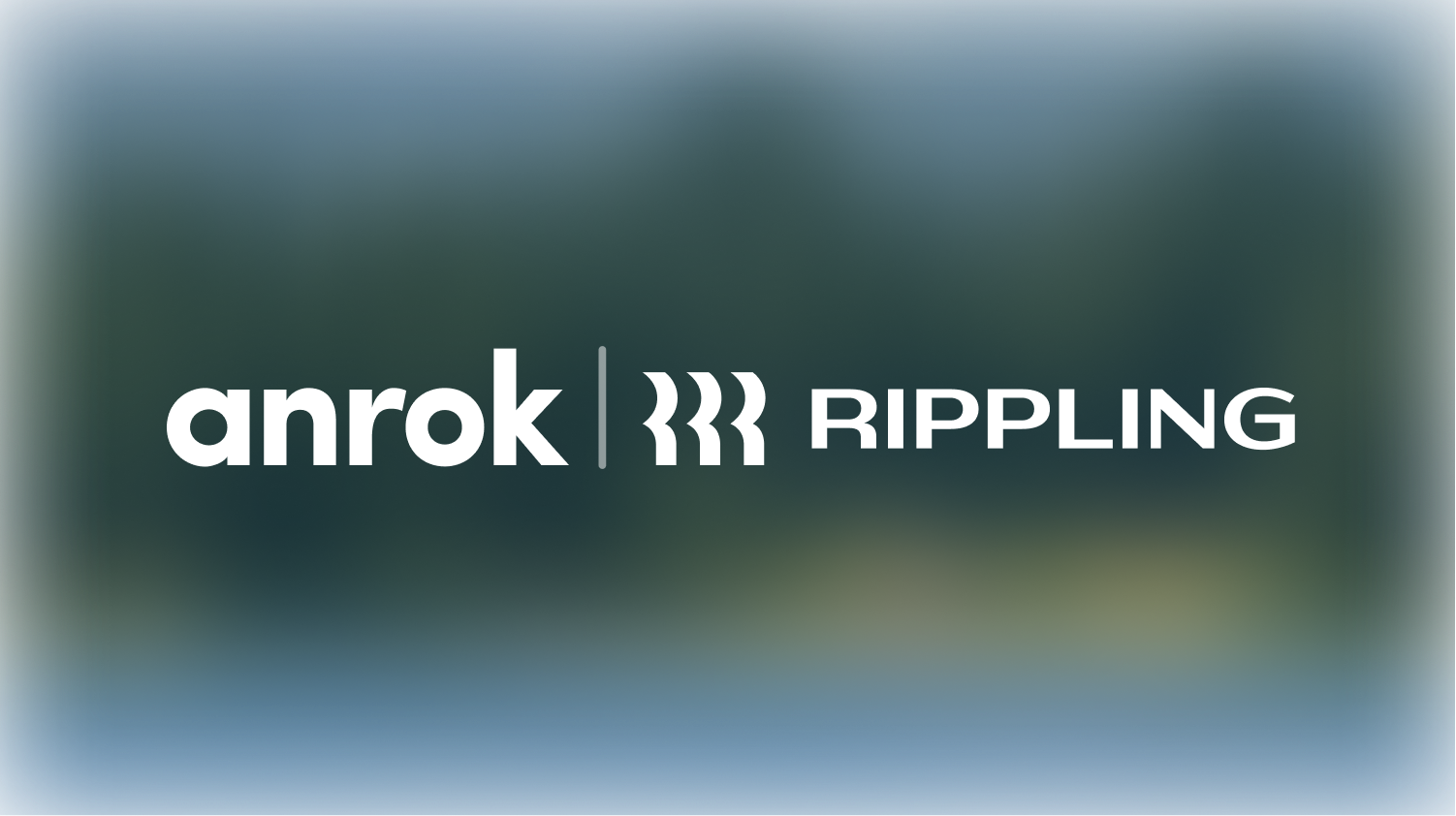 Anrok and Rippling logos with a vertical bar and stylized wave symbol between them.