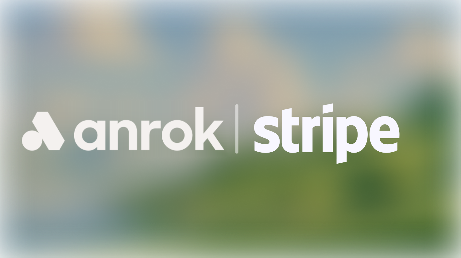 Anrok and Stripe logos side by side in white on a transparent background.