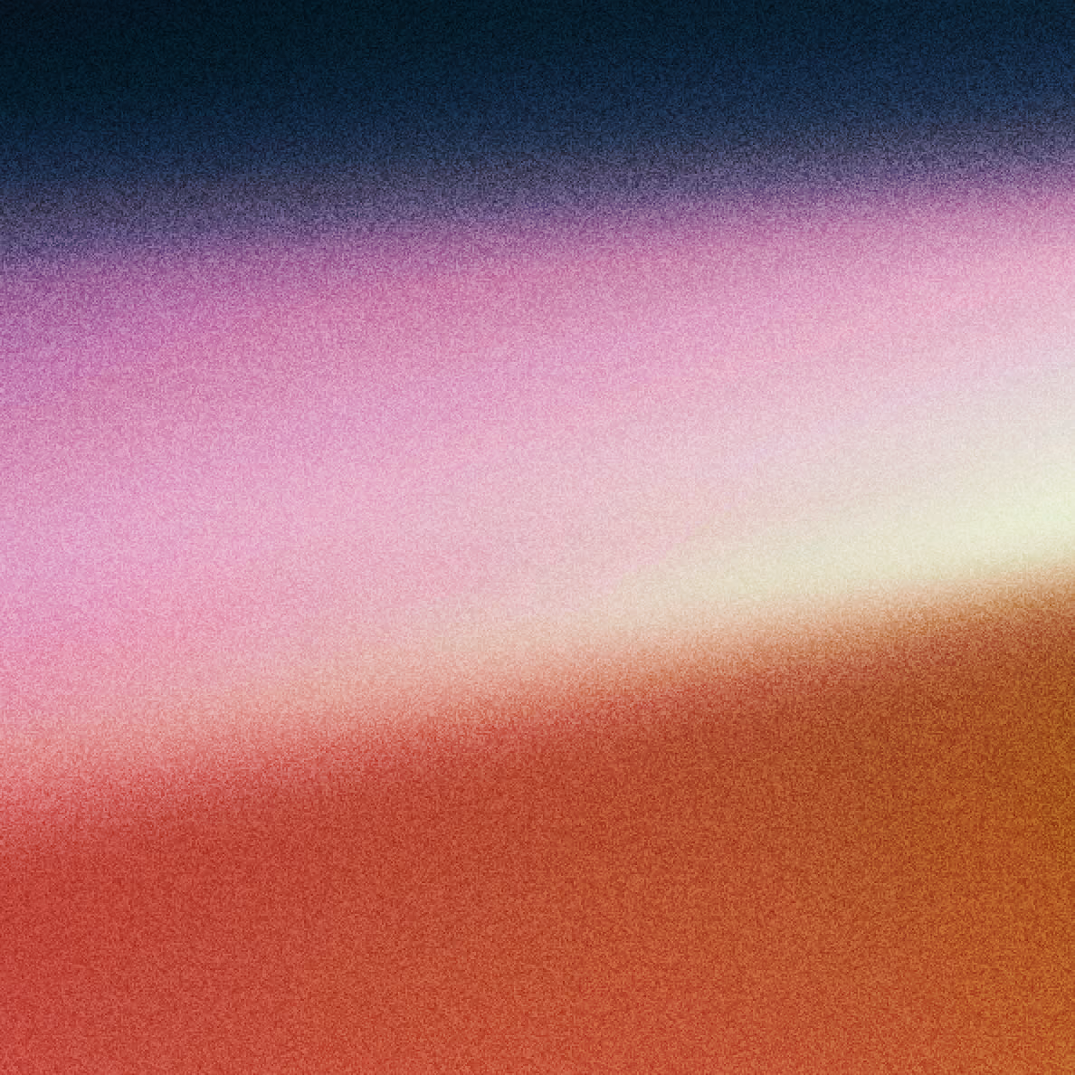 Abstract gradient background blending dark blue, pink, cream, and reddish-brown colors.