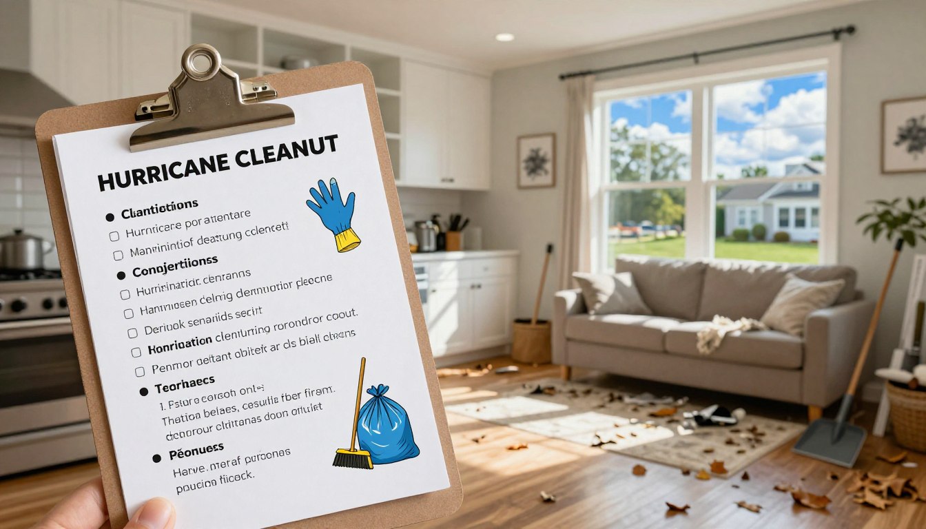 hurricane cleanup checklist