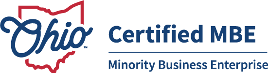 State certified Minority Business Enterprise (MBE) badge