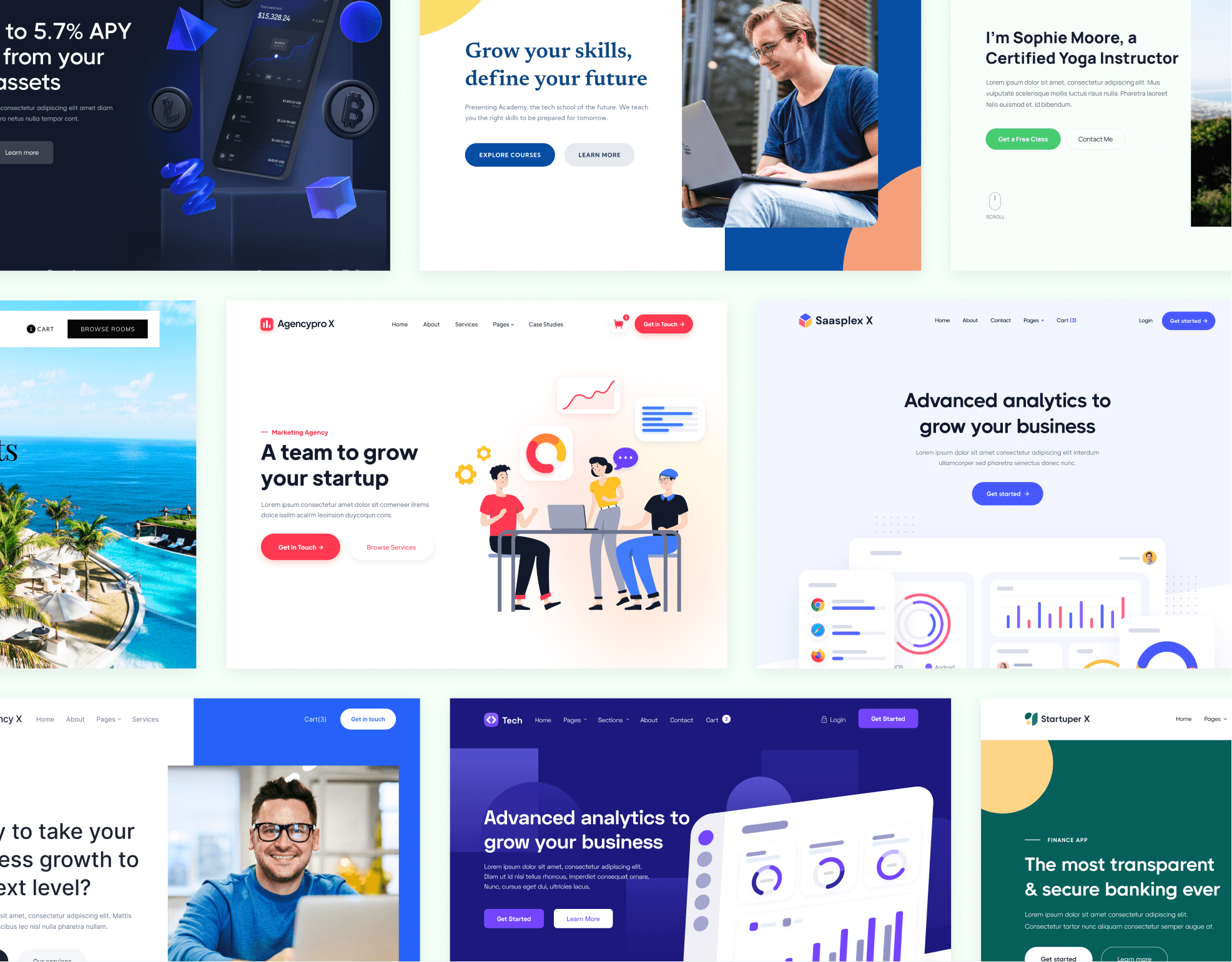 Yogi - Browse Templates - Wellness Webflow Template