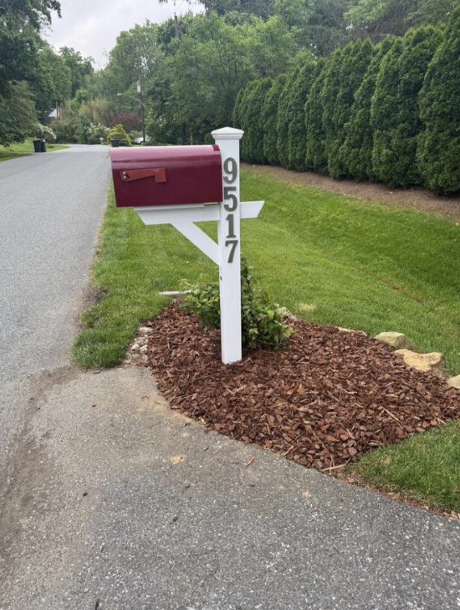 Marine grade recycled plastic mailbox post