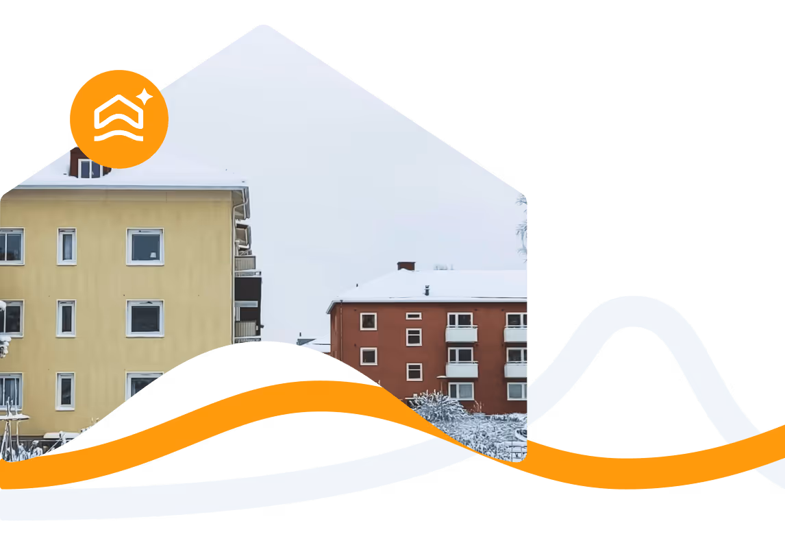 Residential building with Algeno smart heating and climate optimization