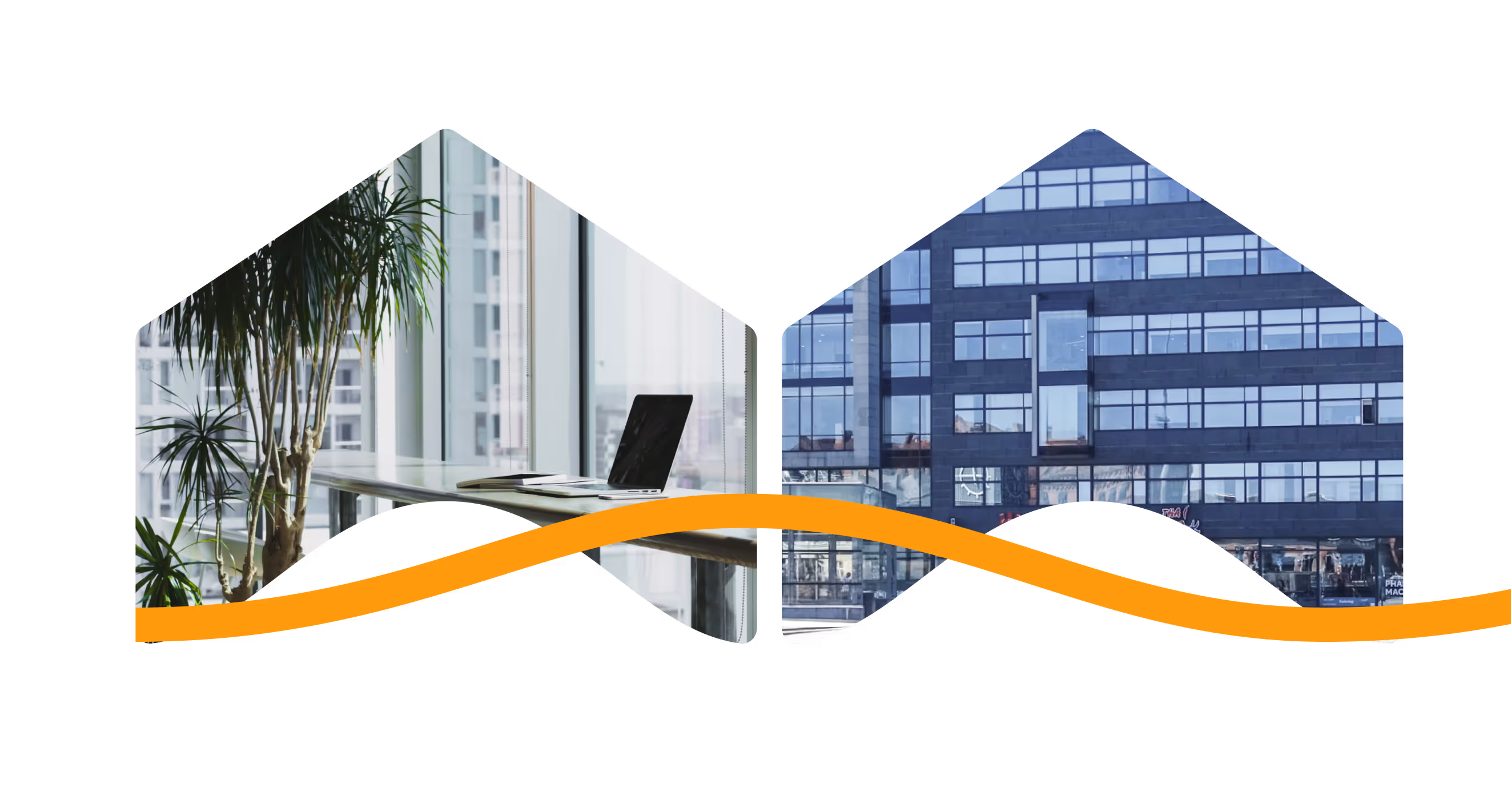 Modern office building with Algeno smart heating optimization