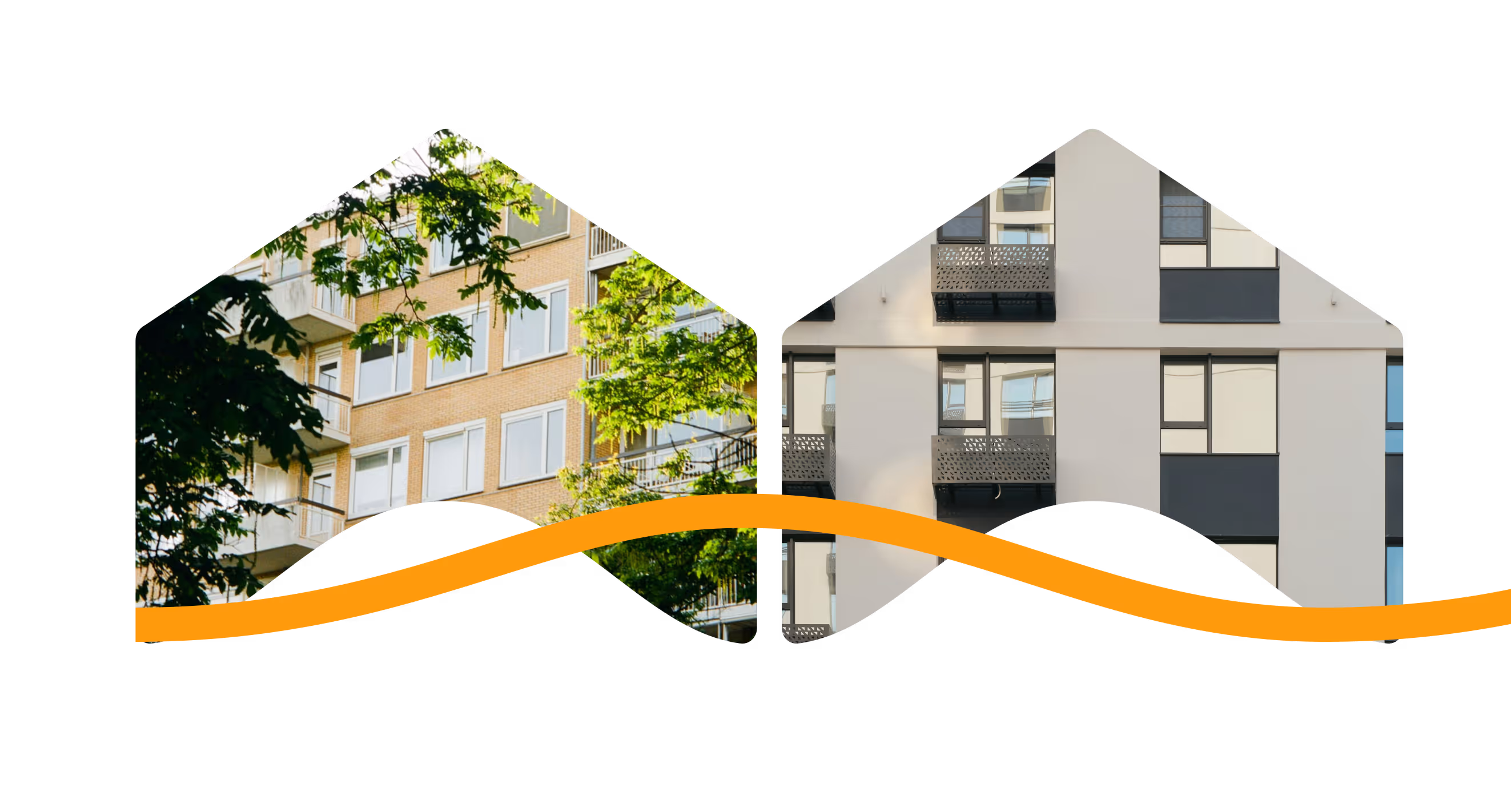 Multi-family apartment buildings with Algeno climate control
