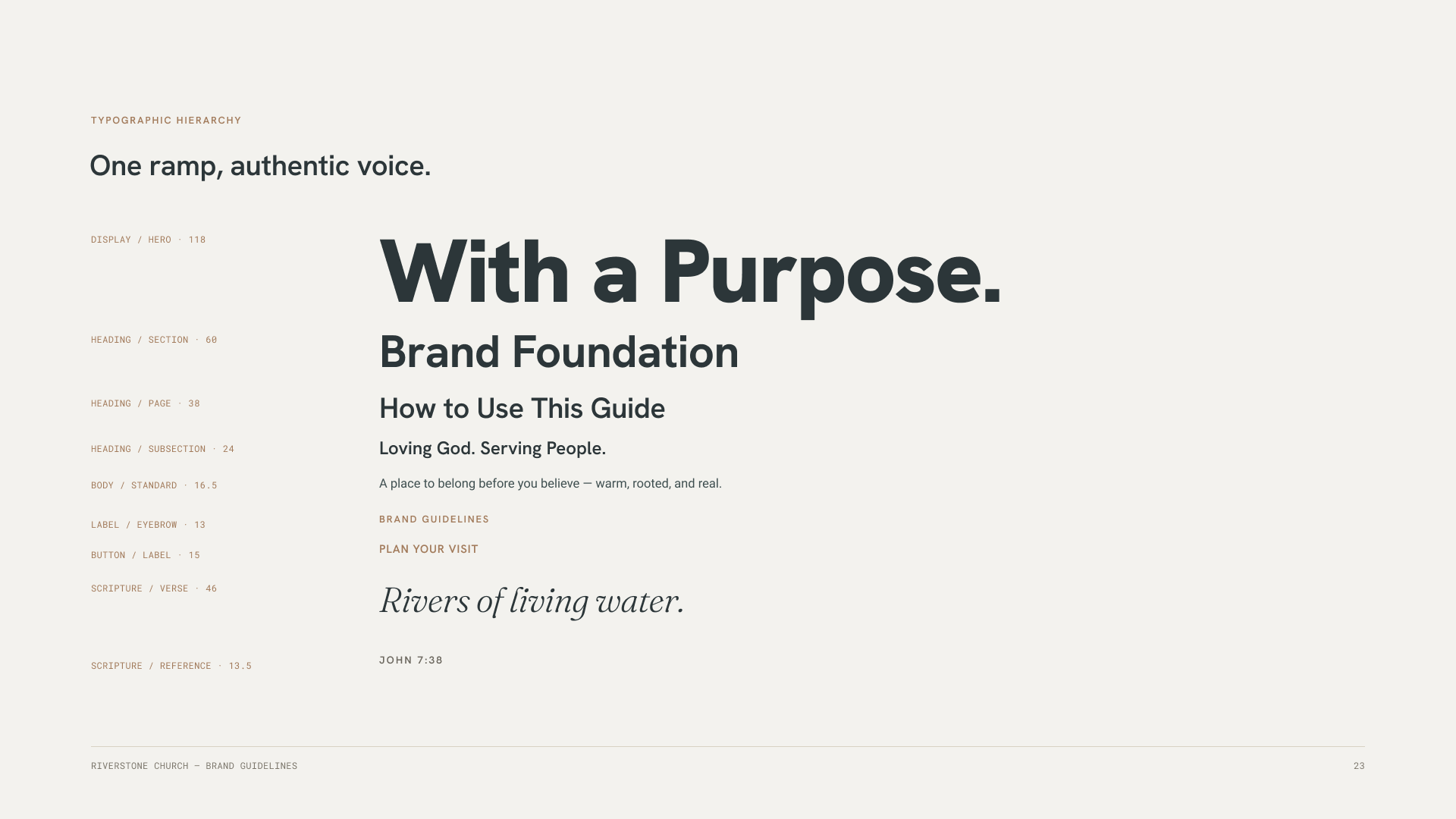 Riverstone brand guideline page (placeholder)