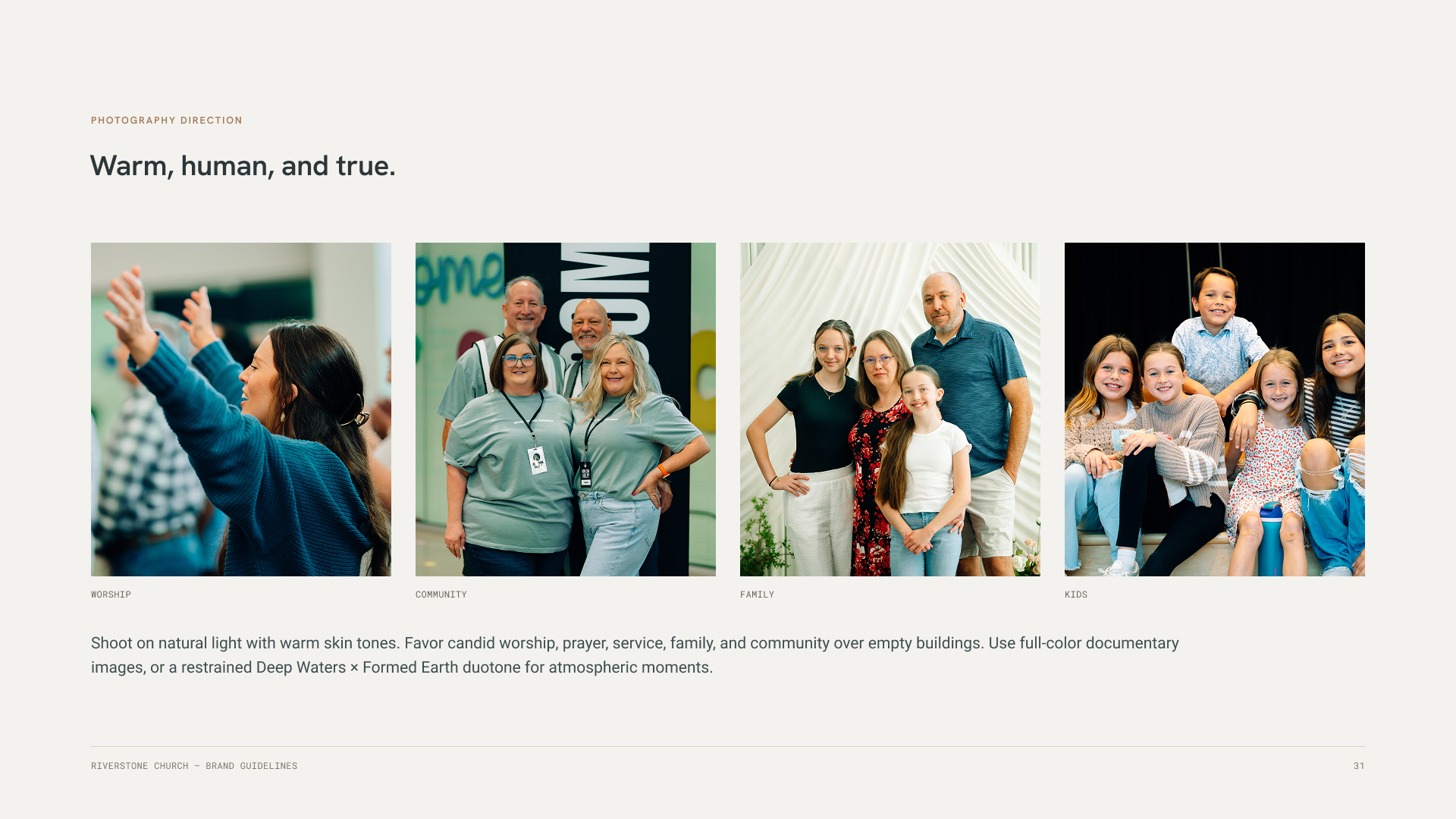 Riverstone brand guideline page (placeholder)