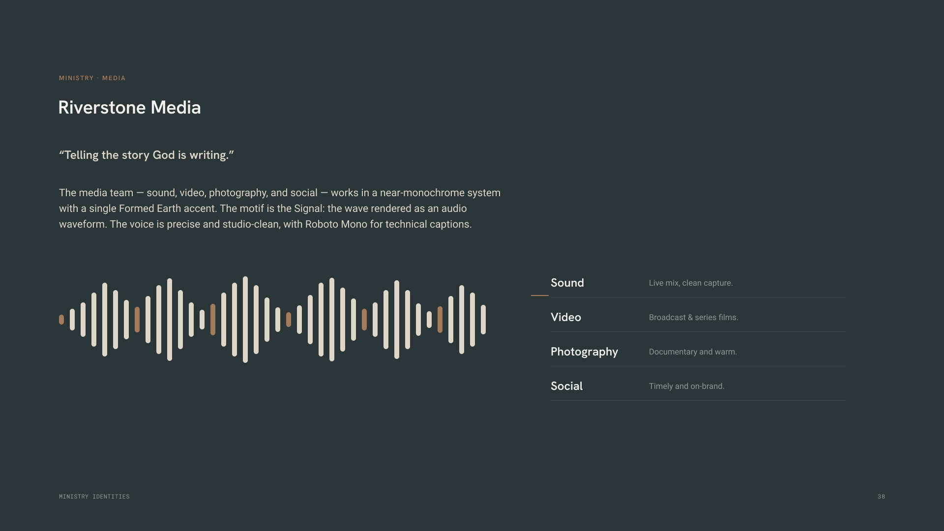 Riverstone brand guideline page (placeholder)