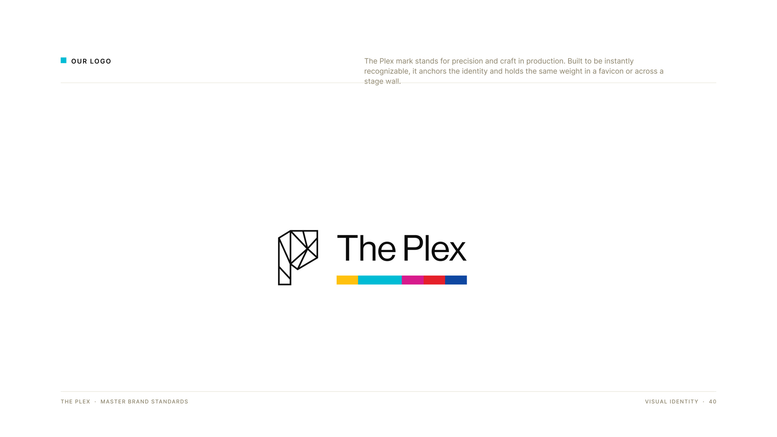 The Plex logo and wordmark, brand identity by Good Word Agency, Fort Worth