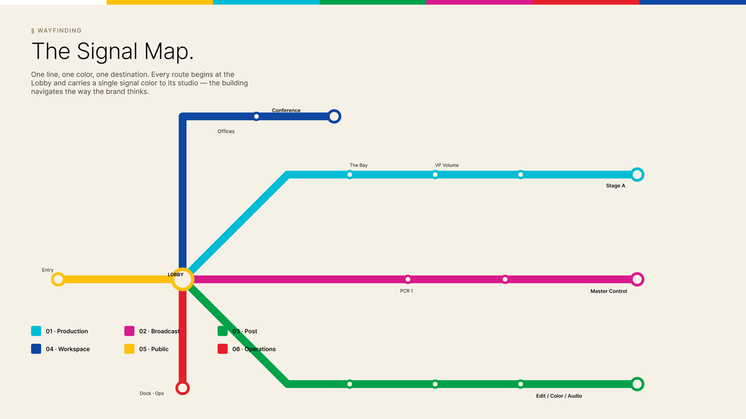The Plex Signal Map, environmental wayfinding design by Good Word Agency, Dallas–Fort Worth