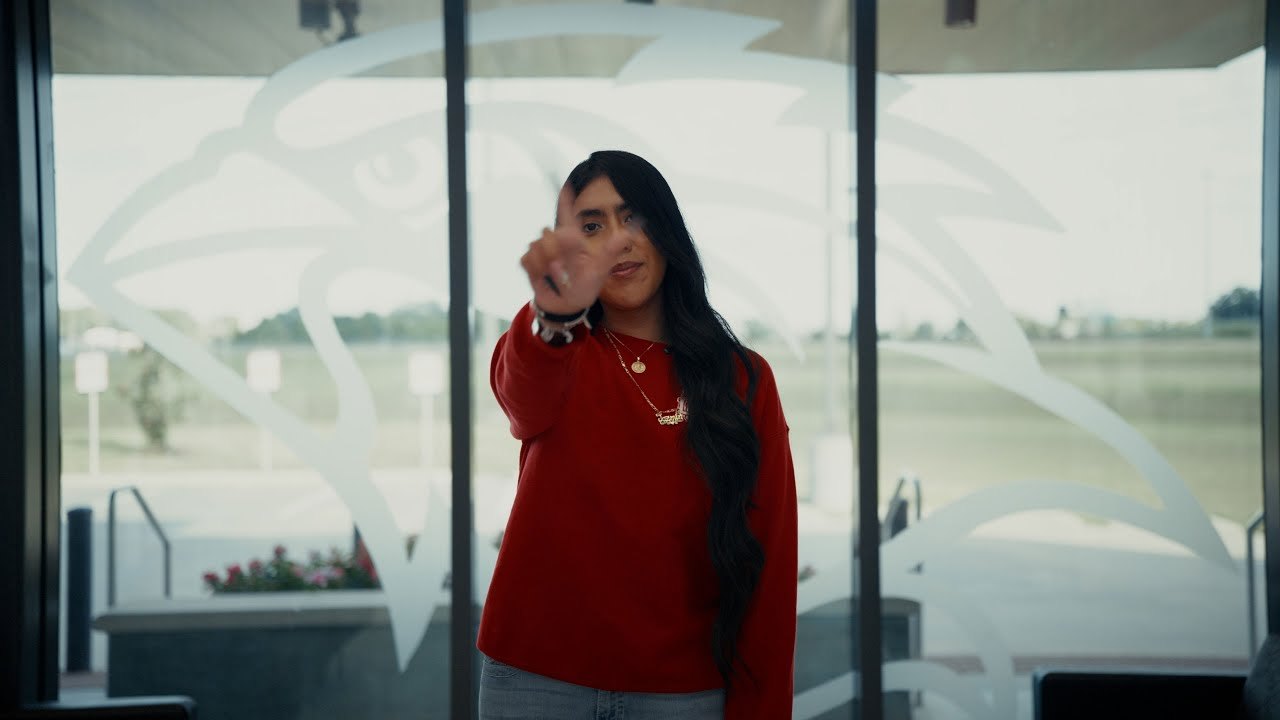 Opening frame of the Jazmin Infante film from Lamar University Homecoming 2025