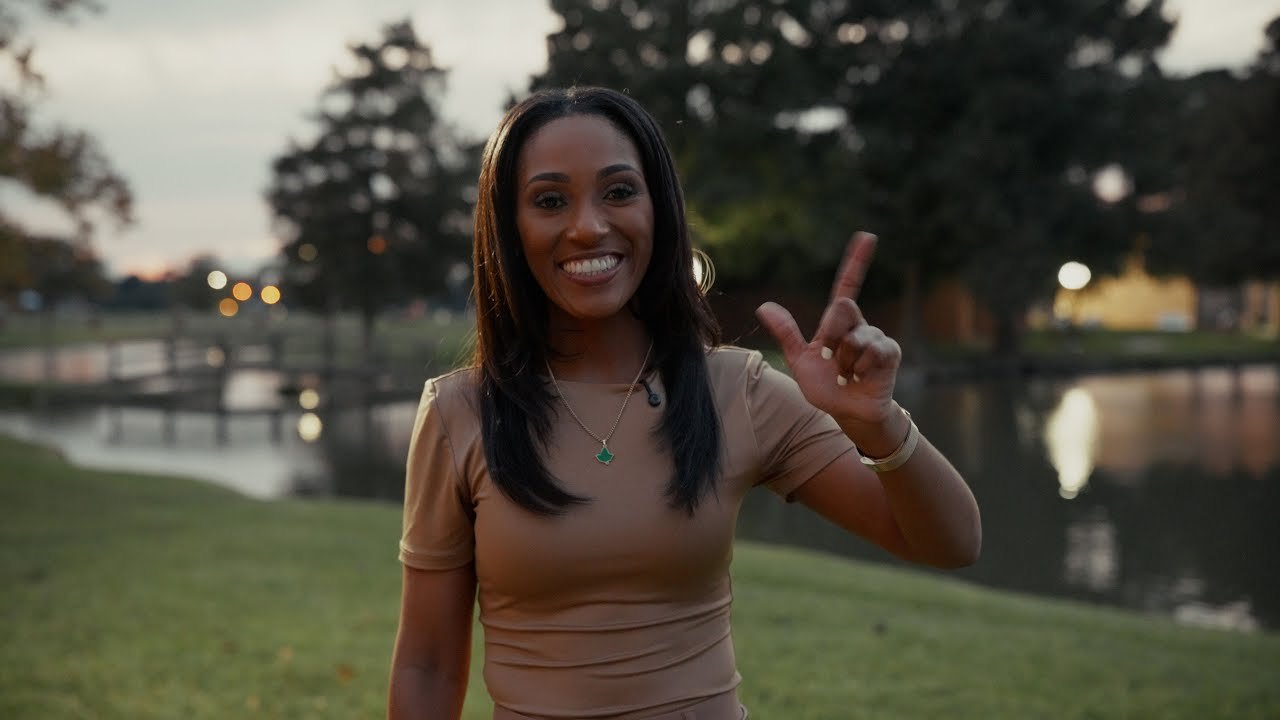 Opening frame of the Brooklyn Williams film from Lamar University Homecoming 2025