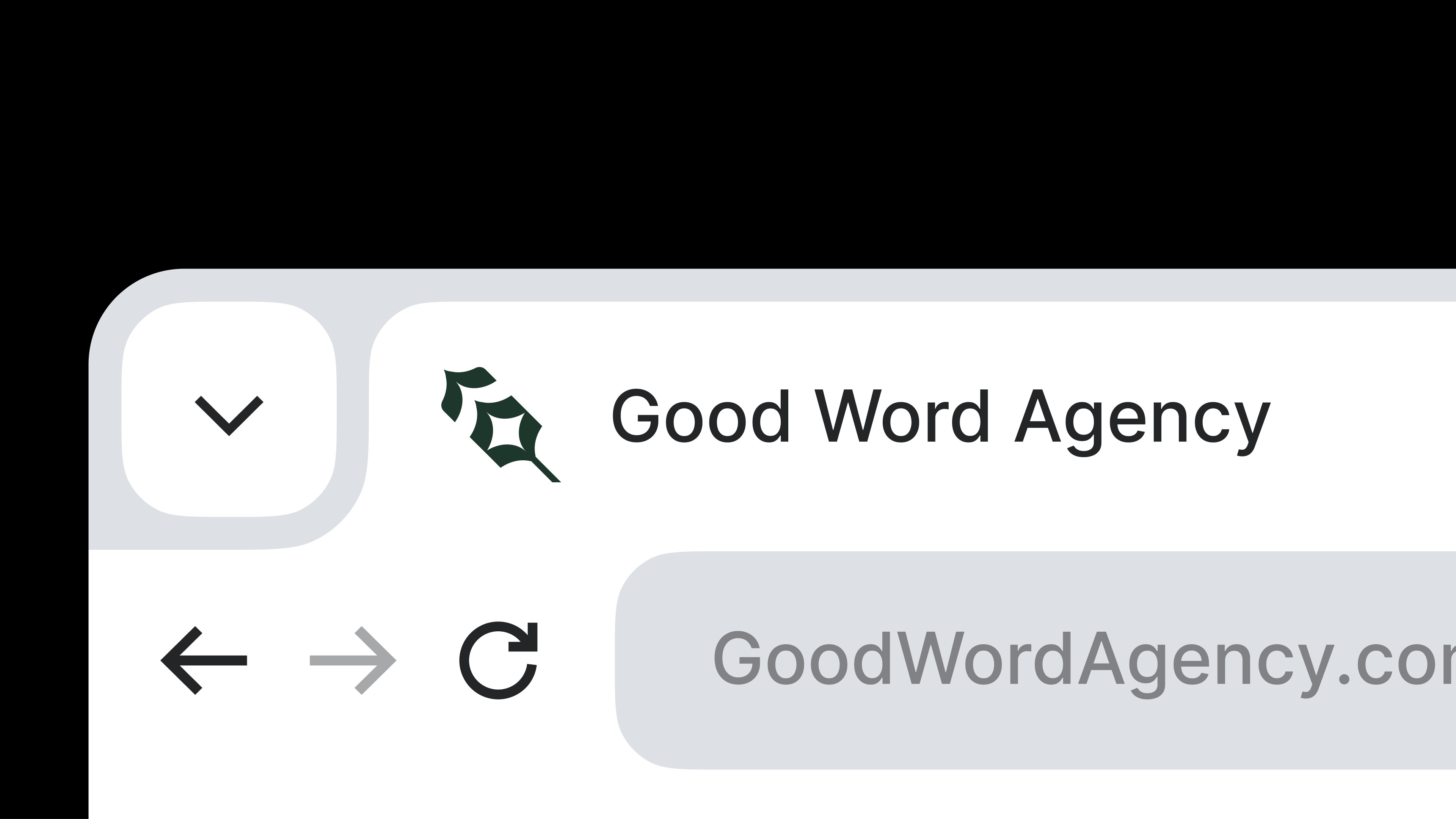 Good Word brand application: Browser tab and favicon